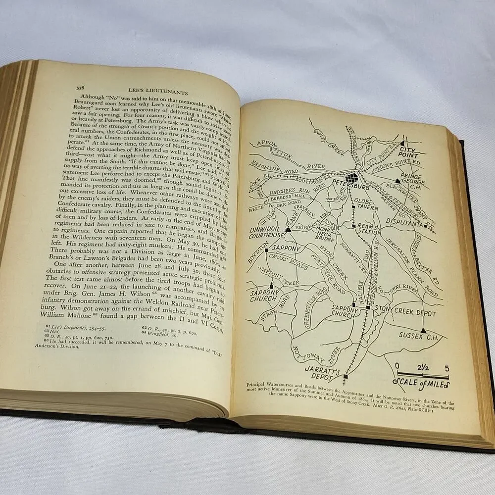 Lee's Lieutenants: A Study in command Vol 3: Gettysburg to Appomattox 1945 w Map